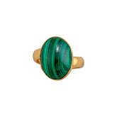 Alchemia Malachite Petite Adjustable Ring